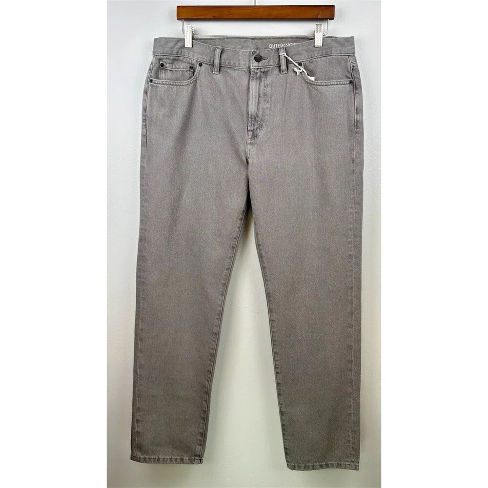 Outerknown S.E.A. Jeans Mens 36x32 Gray Drifter Tapered Fit Denim Fair